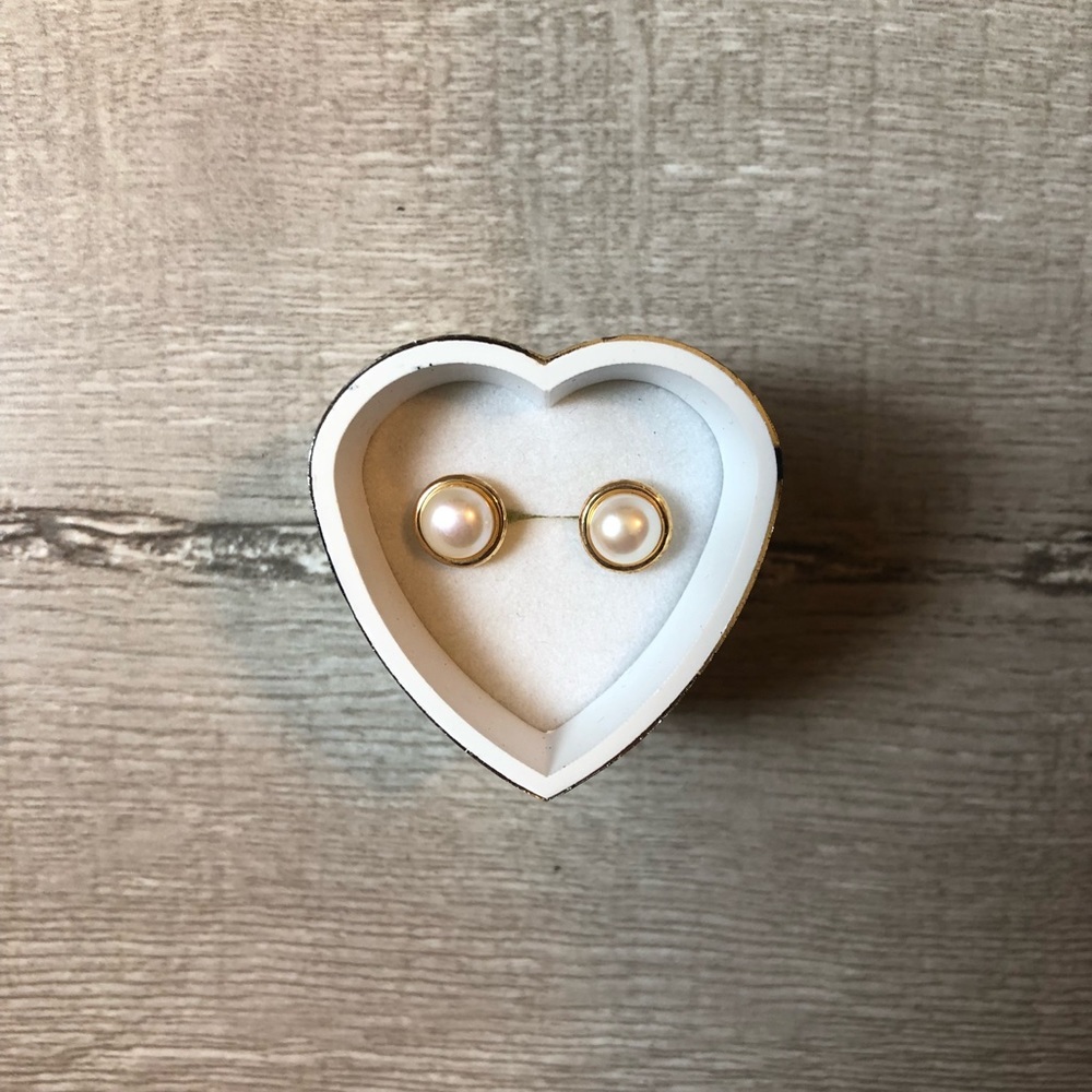 Pearl and Gold Studs